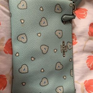 Cute blue Coach wallet/card holder